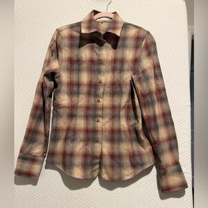 Plaid Button-Up Shirt